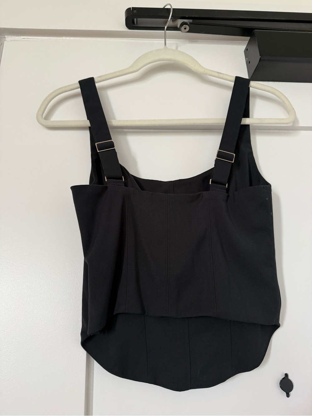 Classic Black Square-Neck Women's Tank Top - Picture 2 of 2